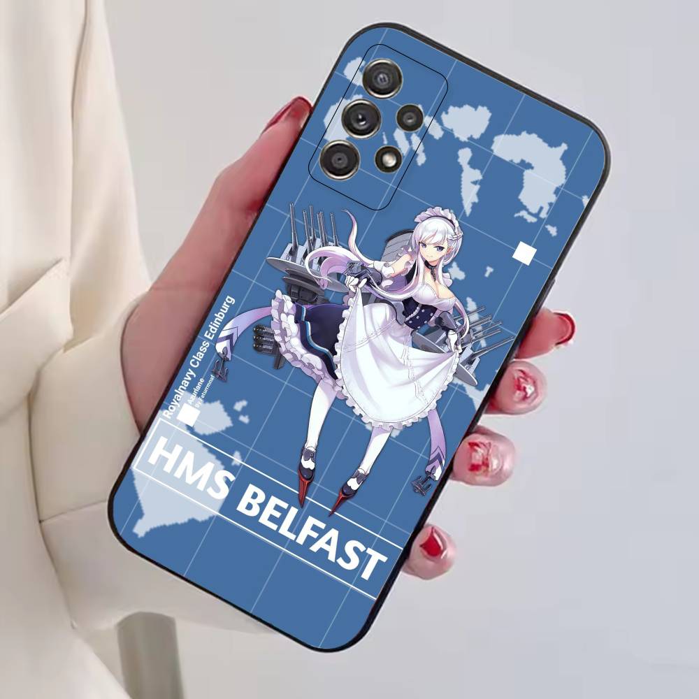 Game A-Azur Lane B-Belfast Phone Case For Samsung S25,S24,S21,S22,S23,S30,Ultra,S20,Plus,Fe,Lite,Note,10,Black Cover