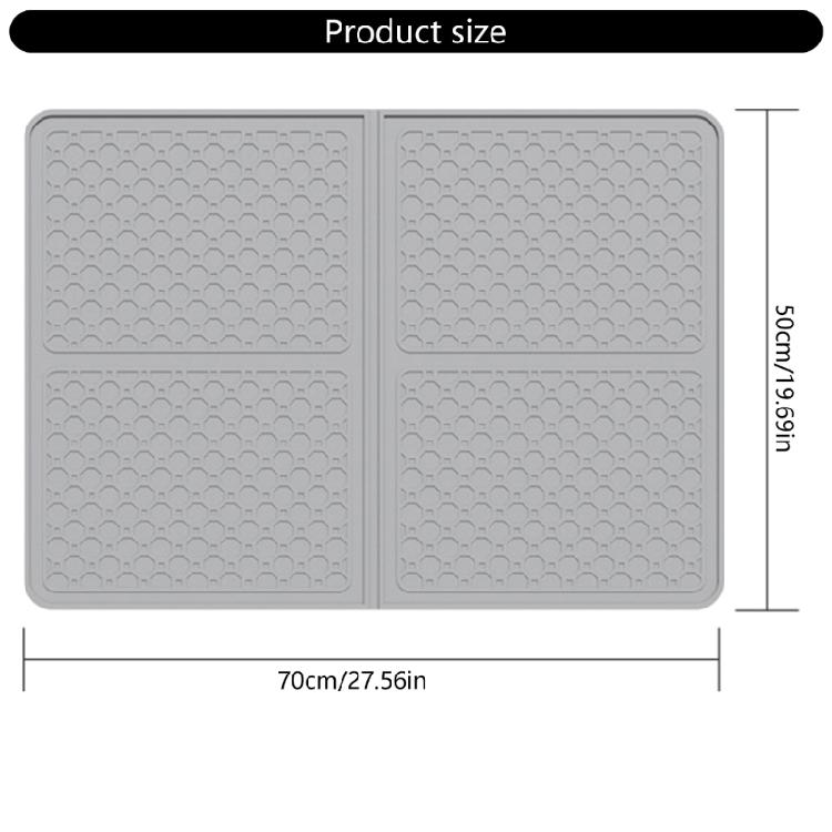 Reversible Stove Top Protectors Mat with Side Walls for Utensils Storage and Counter Surfaces Protection 450°F Safe