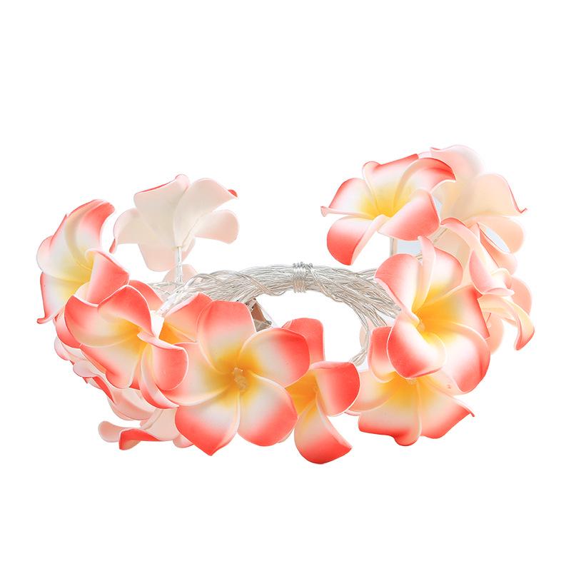 New LED Frangipani String Lights: Fresh and Sweet Holiday Room Decoration