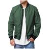 Pánská bunda na zip, ležérní retro bunda Cardigan s dlouhým rukávem