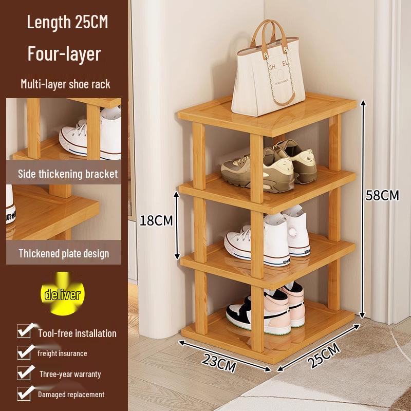 Compact Multi-Layer Shoe Rack for Doorway, Home, or Dorm - Space-Saving Under-Table Shoe Storage Cabinet