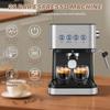 1050W Espresso Halbautomatische Kaffeemaschine 1.5L Edelstahl Kaffeemaschine Küche Espresso Mahlmaschinen