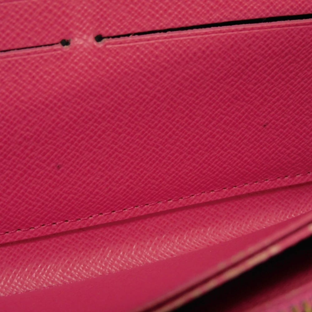 Used 12564 Zippy Wallet M60936 7940 Old Model LV Logo Flower Pink Zip Around Monogram V-Line Grenade Unisex from Japan