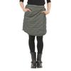 Onion Cross Quilted Wrap 55cm with Warm for Winter Women's Skirt, Long, Padded, Fleece-Lined, Pockets, (M-L, Khaki)