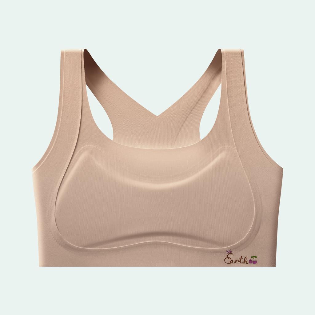 Girls' bra one-stage steel-rimless sports underwear primary school students' development period beautiful back shockproof girls' vest invisible