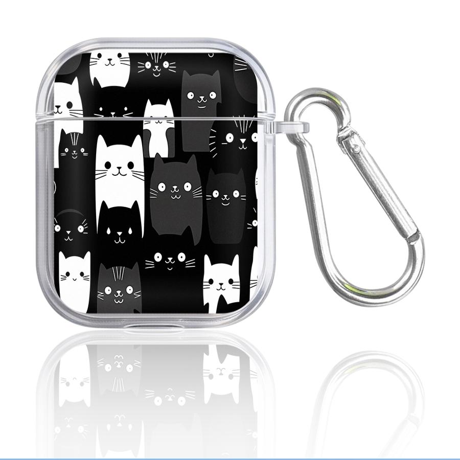 Case For Airpods Pro2 3 2 1 Pro 4 Pro3 Clear Earphone Cases Cover Cute Cat Lovely