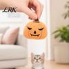 Праздничные игрушки для кошек Хэллоуин Тыква Кошачья мята Игрушка для кошек, Плюшевая Летучая мышь Призрак Паук Кикер с интерактивным колокольчиком, Прочная для жевания Игры Котята, Стресс