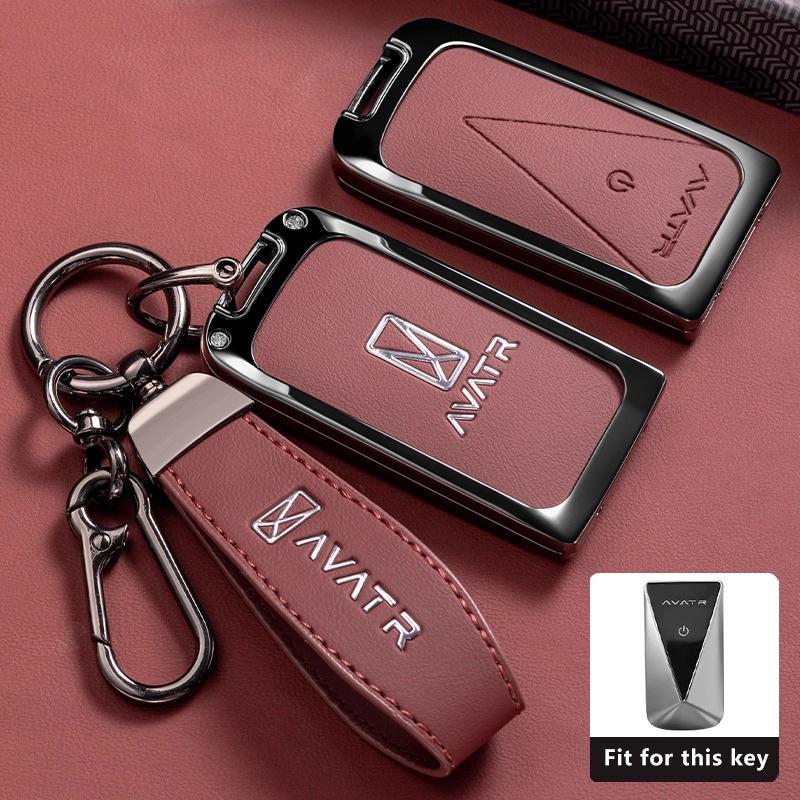 Zinc Alloy Car Key Case Fob For Avatr 07 06 Avatar 12 Max Ultra Accessories Keychain Remote Cover Shell Housing