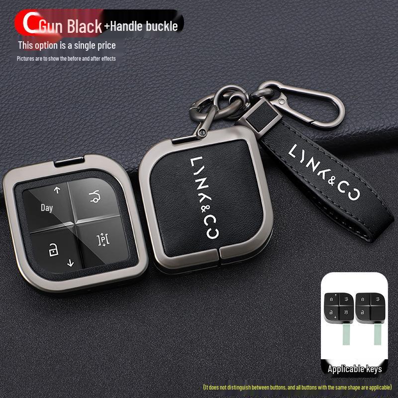 Lynk & Co 08 Schlüsselhülle 2023: Metall-Schnallen-Schutzhülle für 08EMP-Fernbedienung