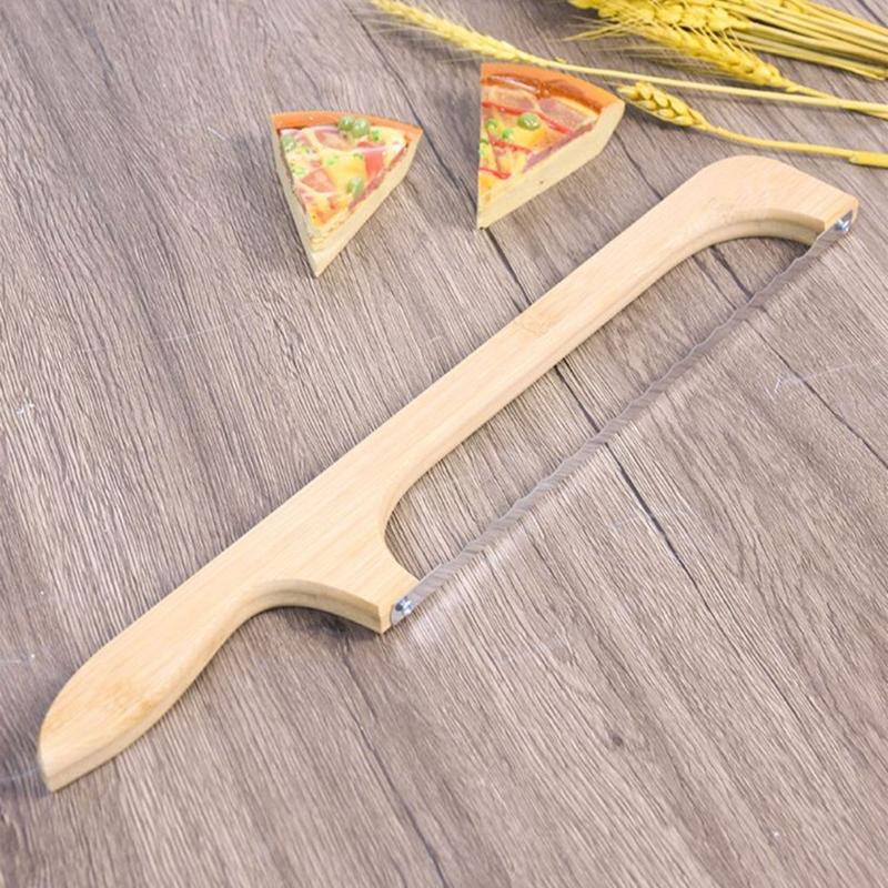 Wood Bread Bows Knife Bread Slicers Sourdoughs Bread Knife Cutter for Homemades Bread Sourdoughs Sandwich Easy To Use