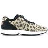 Adidas Originals ZX Flux Comfortable Leopard Print Leather Durable Breathable Supportive Low-Top Marathon Running Shoes Unisex Sneaker B23725