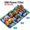 4A 10A 20A 3-stufiges EMI-Netzfilterplatine AC 110V 220V EMI-Filter FCC Elektromagnetische Interferenzen DIY-Kit