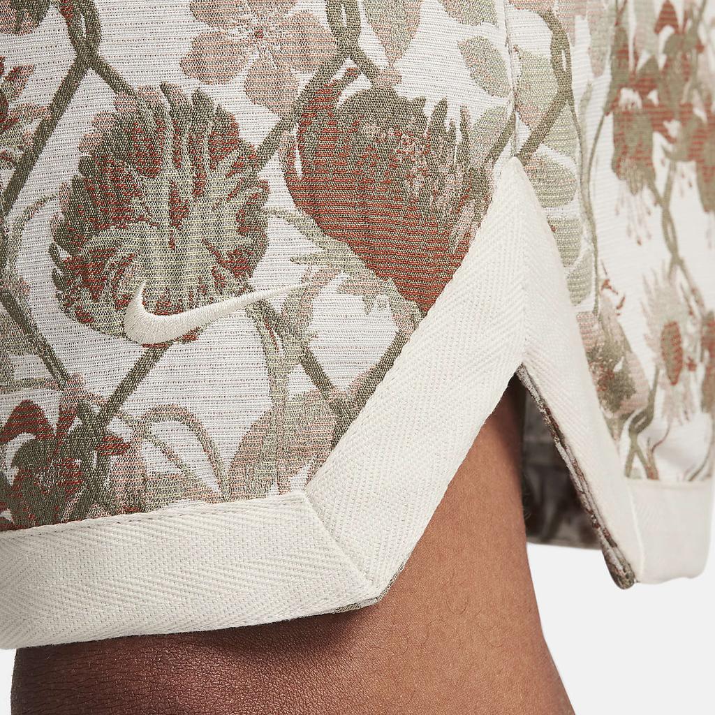 Nike DNA Logo Embroidered All Over Print Drawstring Moisture-Wicking Comfortable Basketball Shorts Men Shorts Light-Brown FN2680-104