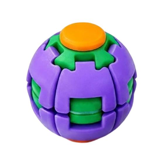 Anxiety Relief Gadget 3D Printed Stress Ball, Press & Rotating Finger Spinner, Decompression Ball Office Reducer Toys, Portable Ergonomic