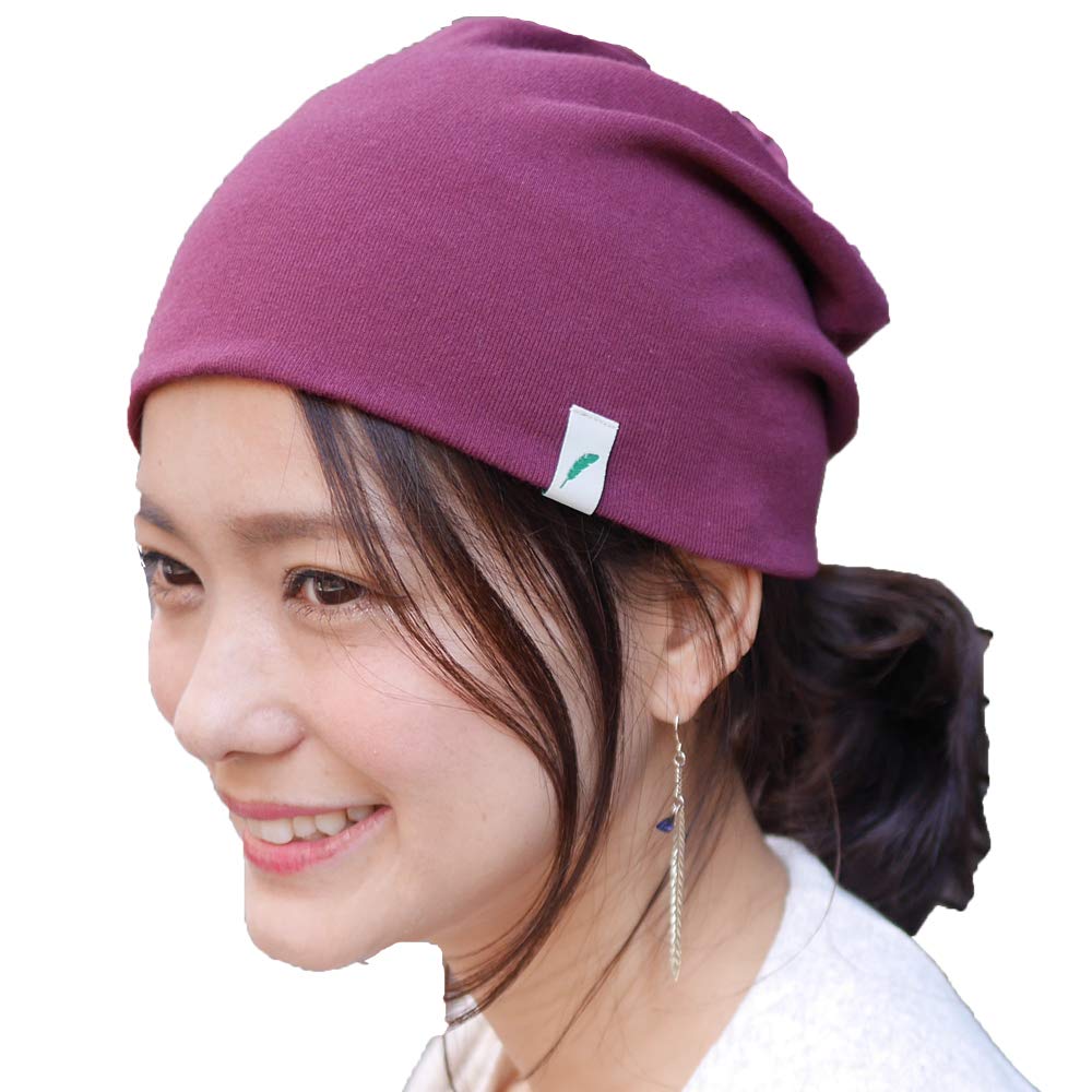 Nakota Organic Cotton Watch Knit Made In Summer Size Burgundy Plus Size Cap, Hat, Japan, Unisex, Knit, LL, (41), Men's, Women's, Kids,