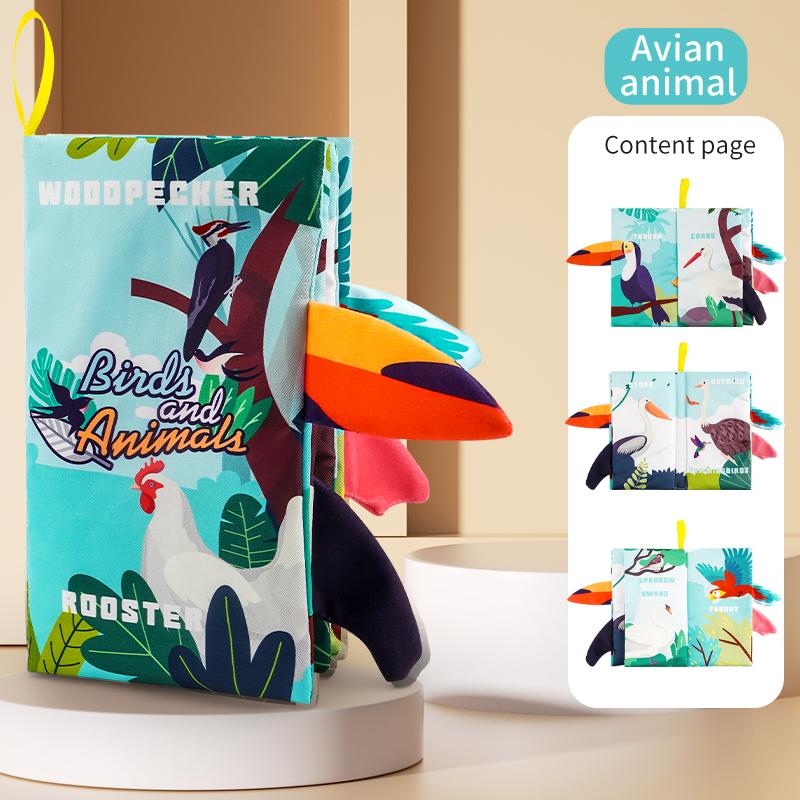 1PC Newborn 0-6 Months Baby Book Touch and Feel Soft Book Kids Toys PuzzleMontessori Toys