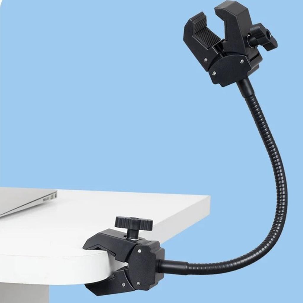 Adjustable 13mm To 45mm Diameter Round Tube Holder Flexible Arm Gooseneck Microphone Stand For Multiple Applications