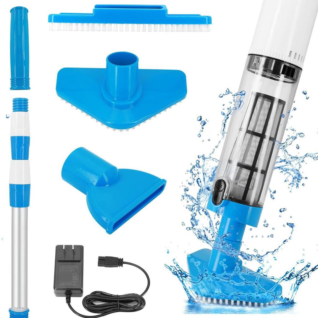 Wireless Rechargeable Pool Vacuum Cleaner Powerful Handheld Vacuum ABS Texture Pool Cleaning Machine for Cleaning Pool