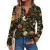 Women's Printed Long Sleeve Shirts Elegant Casual Tops Trendy Shirts Tops