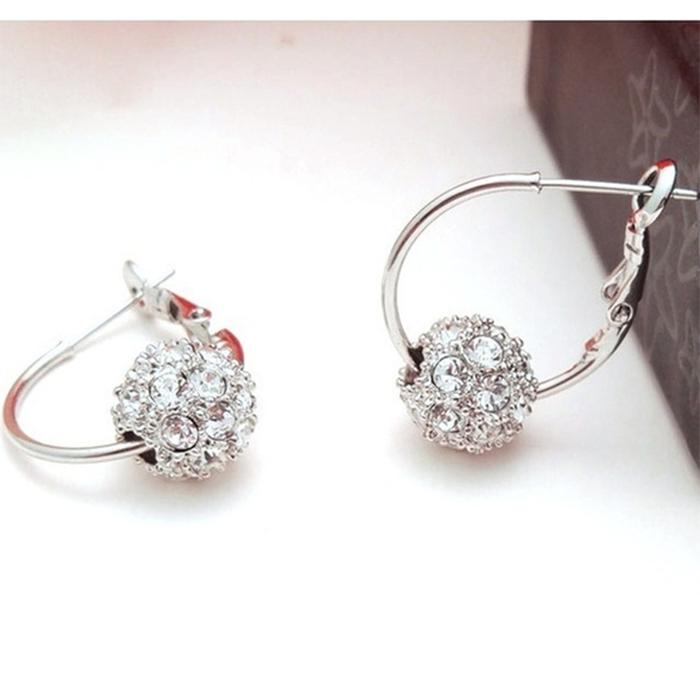 Mode 24K Gold Ohrringe Diamant Anhänger Ohrringe Glänzende Ohrringe für Damen Hochzeit Verlobung Brautschmuck Geburtstagsgeschenke