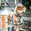 Transparent Waterproof Dog Raincoat, Raincoat for Small and Medium-Sized Dogs, Teddy and Bichon Frise Dog for Rainy Days Walking