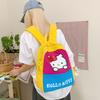 Cartoon Boys And Girls Backpack Cute Kitten Kindergarten Student Schoolbag Foreign Style Large Capacity Children'S Backpack