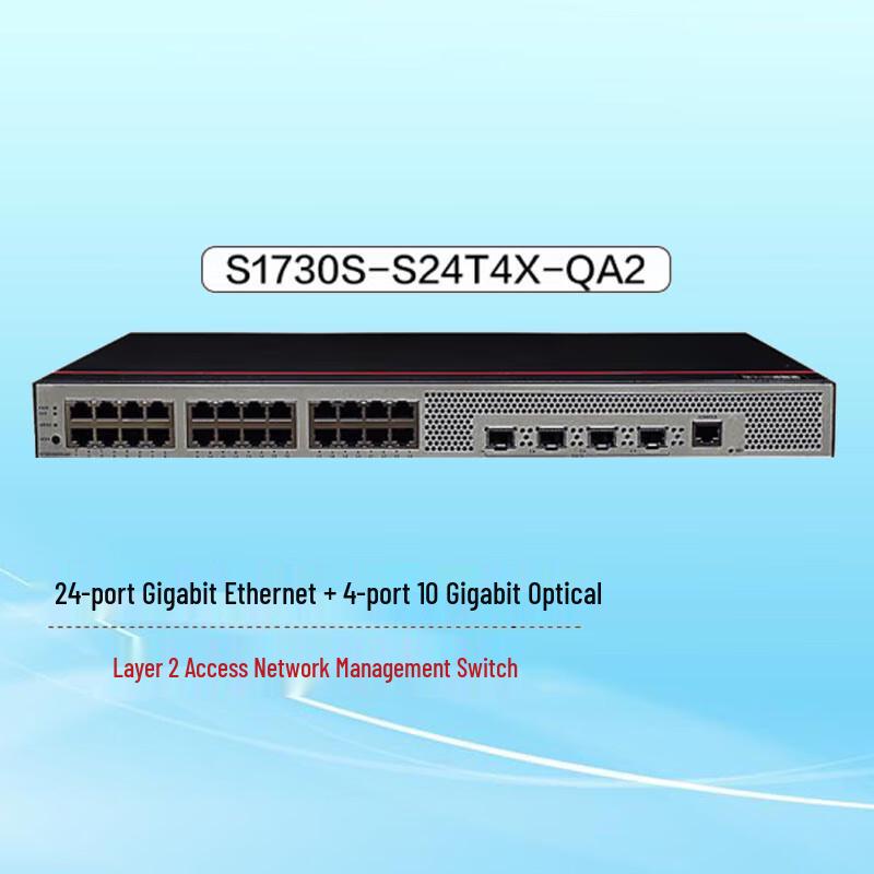 

Huawei Smart-Selected S1730S-S24T4X-QA2 Managed 24-Port Gigabit + 4-Port 10G Switch