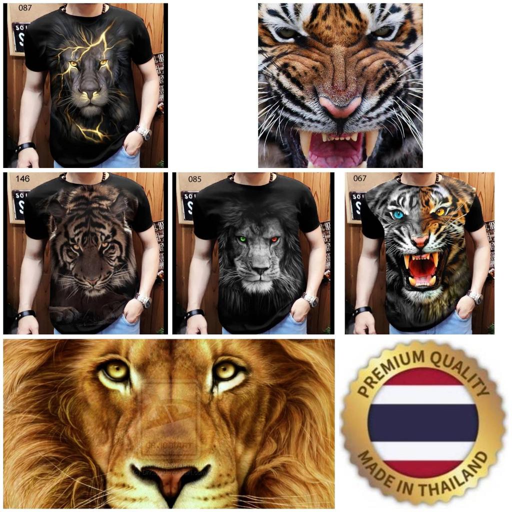 Lin Tiger Muay Thai T-Shirt Kick Boxing 3D Print Vintage Training UV Protect Quick Dry Men Women Unisex Short Sleeve Round Neck MMA Mix Martial Art