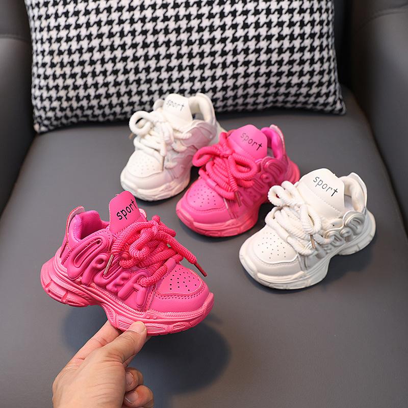 Kid Shoes Girl Autumn Soft Sole Casual Shoe New Child Trendy Shoes Anti Slip Boy Sports Shoe Breathable Comfortable Running Shoe