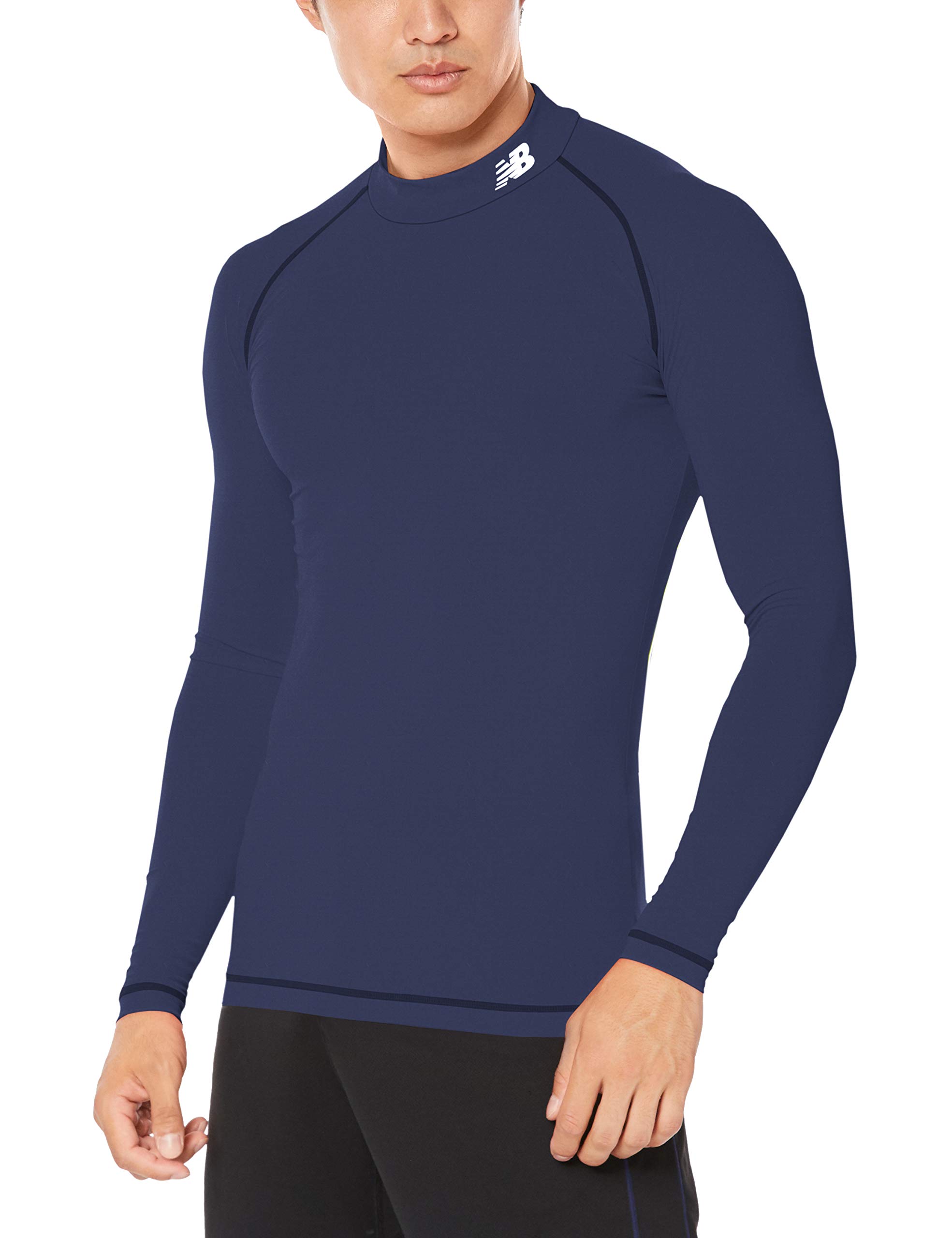 

Stretch Inner Shirt Long Sleeve Dry Quick Dry Soccer Golf Navy M [New Balance] Men s (JMTF7380) Темно-синій