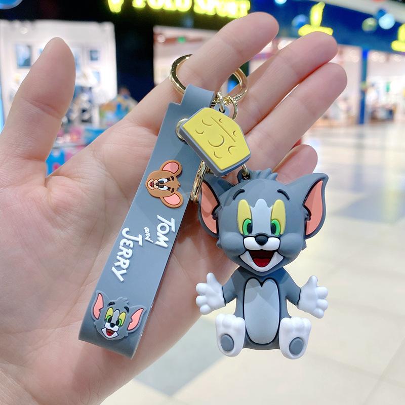 Creative Cartoon Rainbow Horse Unicorn Keychain Female Cute Ins Key Chain Student Schoolbag Pendant Small Gift