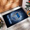 Hertha Bsc Printed Crystal Velvet Rug Non‑Slip Crystal Velvet Carpet For Sofa Bedroom Indoor Home Decoration