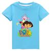 Dora Bambini Abbigliamento Cotone Bambine Manica Corta Capispalla Estivi Bambini T-shirt Carina Bambini Top Casuali