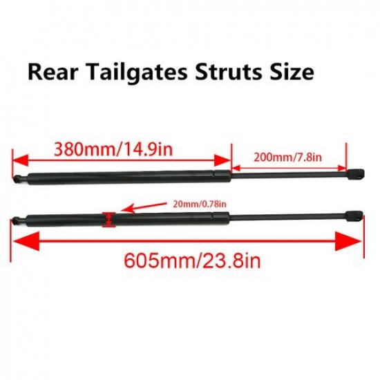 4Pcs Front Hood&Rear Trunk Tailgate Gas Struts For Lexus RX350 RX450H 2010-2015