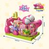 Latest Keeppley Crayon Shin Chan Series Construction Blocks Animation Crocodile Mountain Biscuit Factory Game Assembly Model Toy Gift