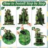 Censen 3 Tier Dinosaur Cupcake Stand Party Decorations 24 Pcs Dinosaur Figure Toys Cupcake Toppers Holder Dessert Tower for Boys Jungle Theme