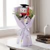 Stuffed Little Bear Doll Bouquet Cartoon Simulated Bear Doll Bouquet  Graduation Gifts