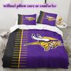 football Logo Pattern Bedding Quilt Set Quilt Cover Pillowcase Home Decoration Birthday Gift (1*duvet cover+ 2*pillowcase, without core)
