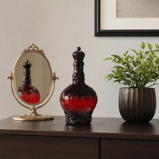 Schloss Whisky Karaffe, Origineller Likörbehälter für Männer, Home Bar Verkostung, Spirituosen, Gotische Glasflasche für Sammler-Ausstellung, Junggesellenabschiede