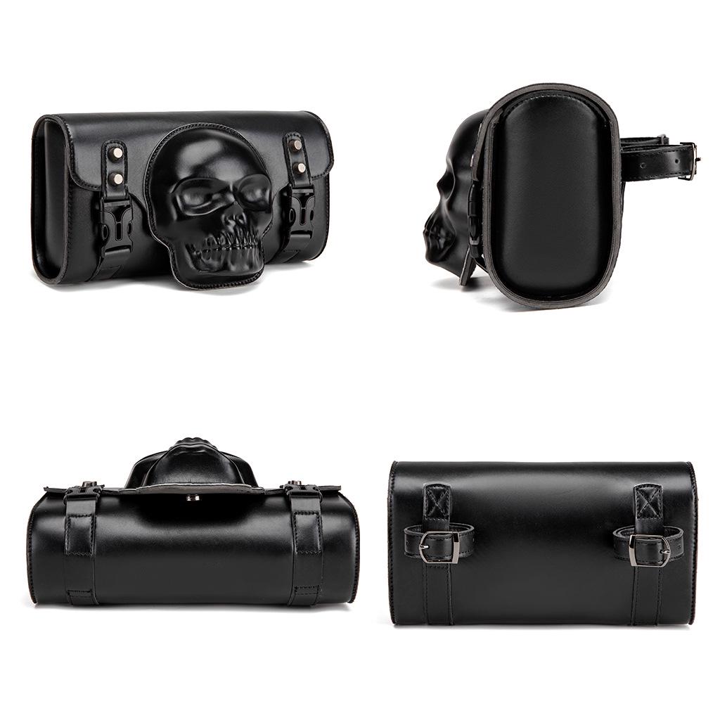 European-American Punk Harley Motorcycle Waterproof Front Bag with Contrast Design