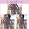 Vintage Style Lace Dress For Women With Long Sleeve Vneck And Slim Fit In Purple