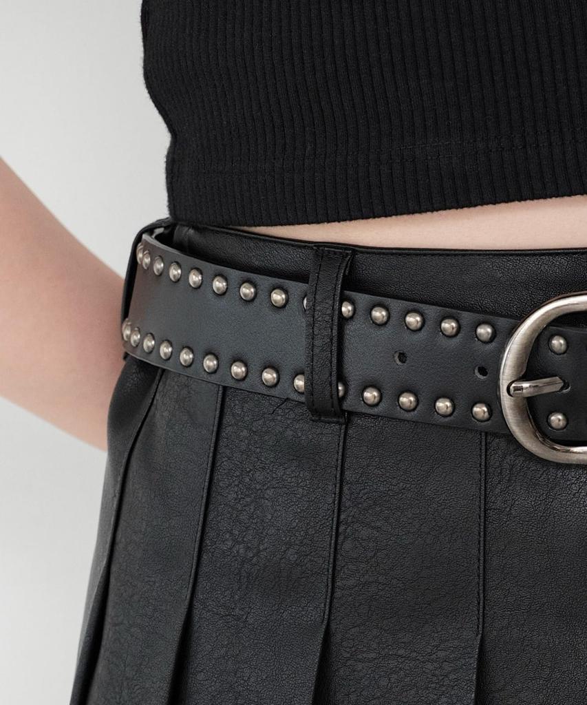 PU Pleated Skirt Winter Black [WEGO] Pants, Spring, Autumn, Clothing, Bottoms, Women's Skirt, XS,