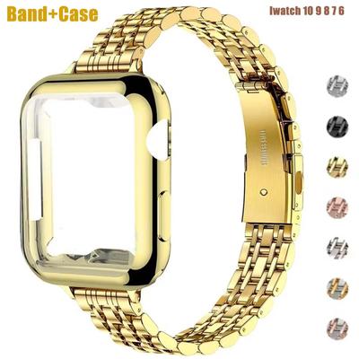 Metallband+Gehäuse für Apple Watch Ultra2 Armband 49mm 42mm 41 45 46 40 44mm Hülle Stahlarmband Für Iwatch Serie 10 9 8 7 6 SE 5 4