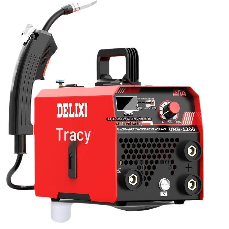 DELIXI 220V Electric Gasless MIG Welder - 3-in-1 Household and Industrial Welder