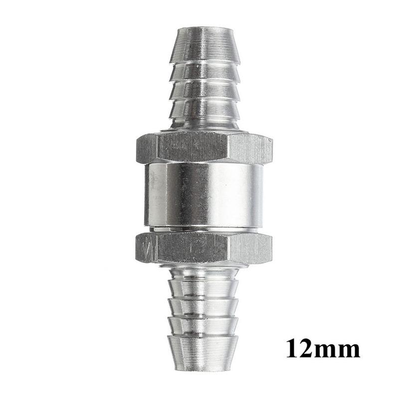 One Way 6/8/10/12/14/16mm 6 Size Valves Aluminium Alloy Fuel Non Return Check Valve One Way Fit Carburettor Wholesale Price