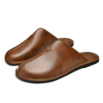Mode Britischer Stil Große Größe 47 Hausschuhe zum Gehen Herren Outdoor Slip On Fahrschuh Mode Lässig Leder Mode Leichtes Schuhwerk