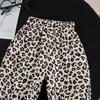 Boys' 2026 Summer Leopard Print Shirt & Pants Set – Stylish Short-Sleeve Two-Piece Outfit