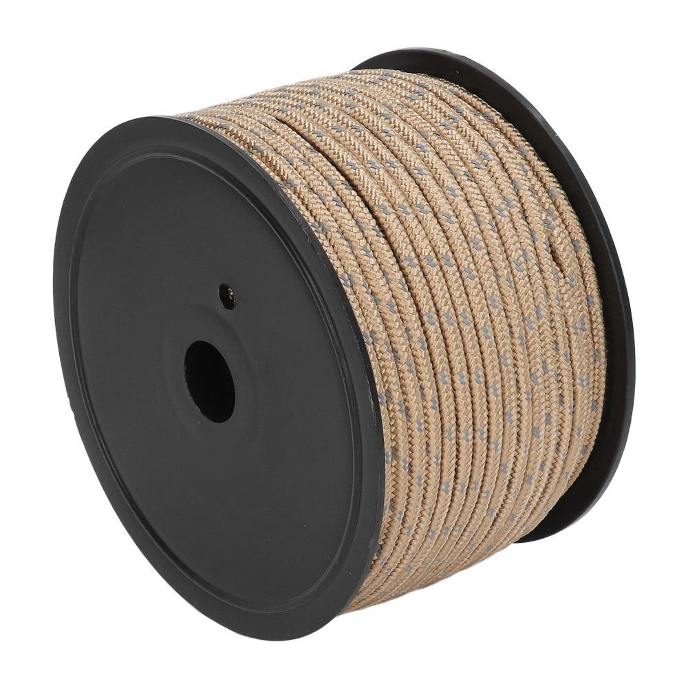 6mm Diameter Camping Guyline Cord PP Windproof Camping Rope Bold Reflective Tent Rope  Camping