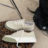 New simple style thick-soled big-headed canvas shoes, student versatile little white shoes, women's 533