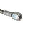 Braided Steel PTFE Inner Core Turbo Oil Feed Line 36", -4AN AN4 with 90 Degree Female